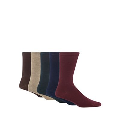 Freshen Up Your Feet Pack of five assorted plain socks